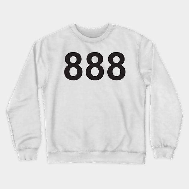 Angel number 888 Crewneck Sweatshirt by lawofattraction1111